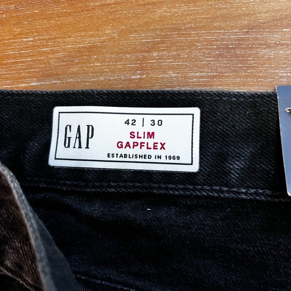 Gap men’s slim Gap-flex black jeans 42x30 - Picture 5 of 10